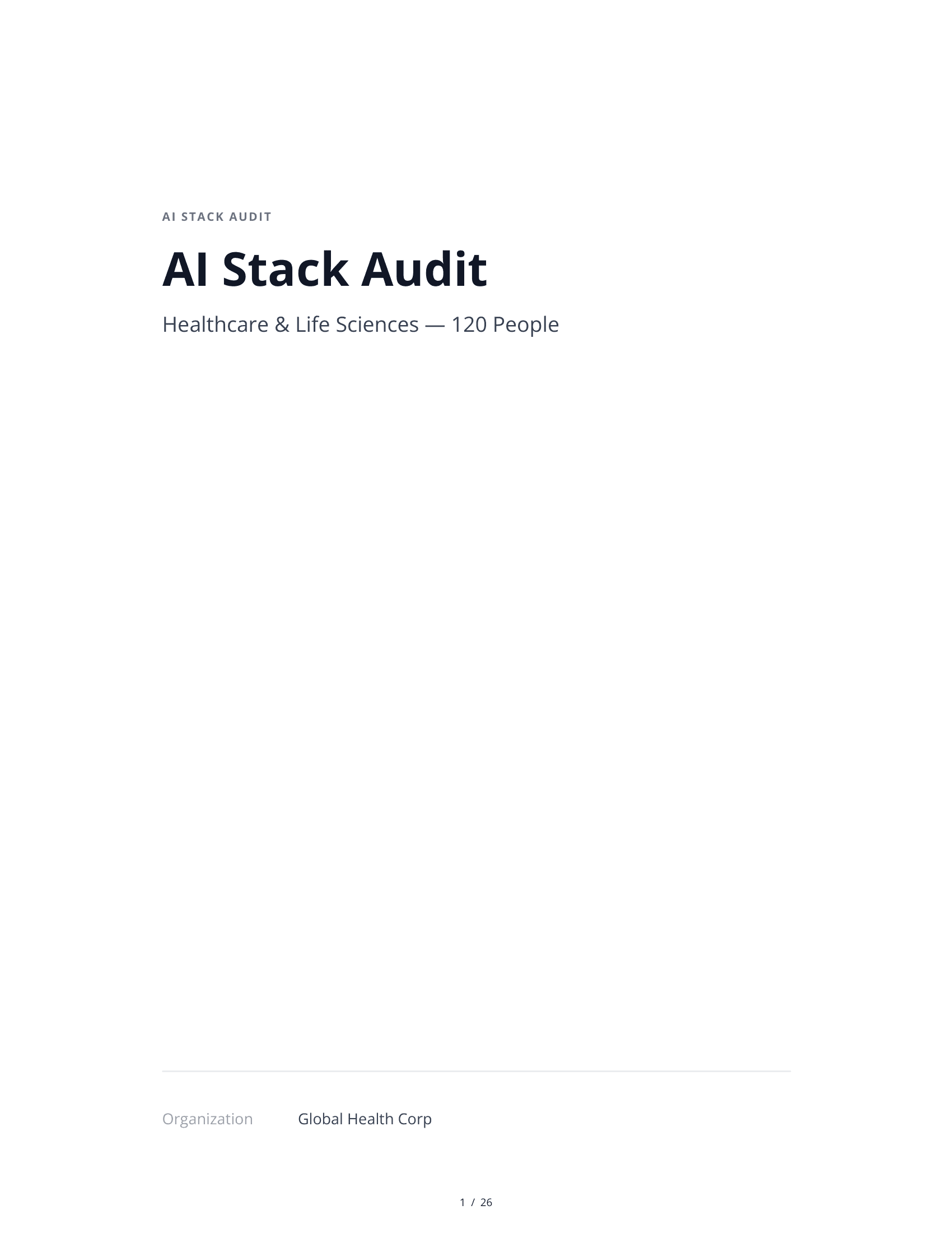 AI Stack Audit — web viewer